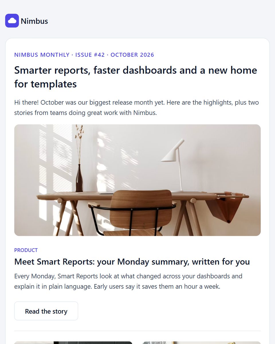 Newsletter email